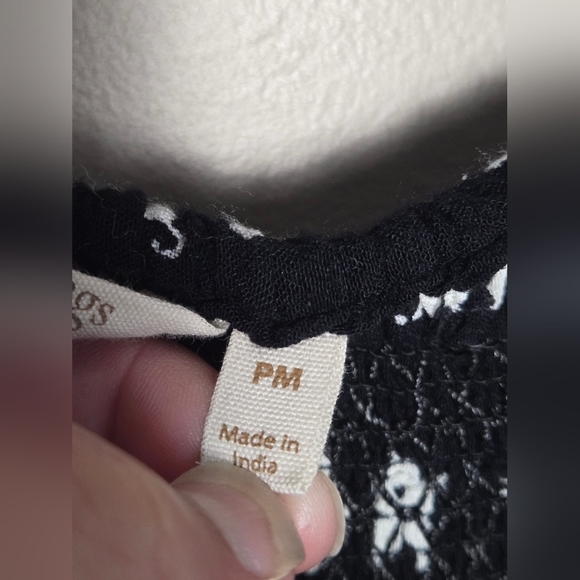 Soft Surroundings Boho Festival Gauze Flare Leg Pants, Petite Medium - Picture 3 of 4